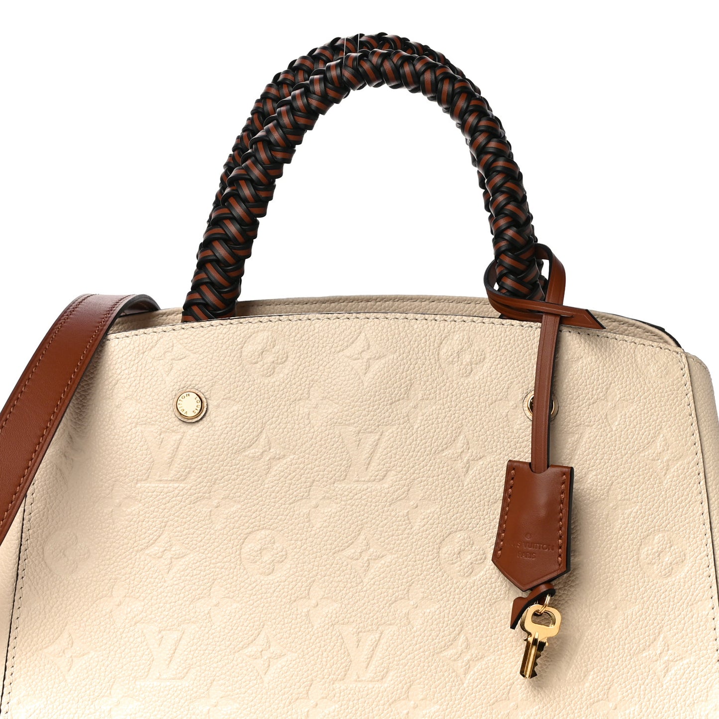 Empreinte Braided Montaigne MM Creme Beige Caramel