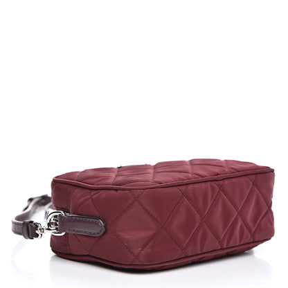 Prada Nylon Tessuto Impuntu Quilted Crossbody Bag Granato 4 of 10