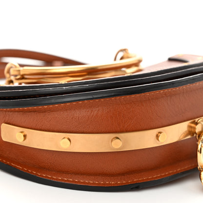 Chloe Calfskin Small Nile Bracelet Minaudiere Bag Caramel 8 of 10