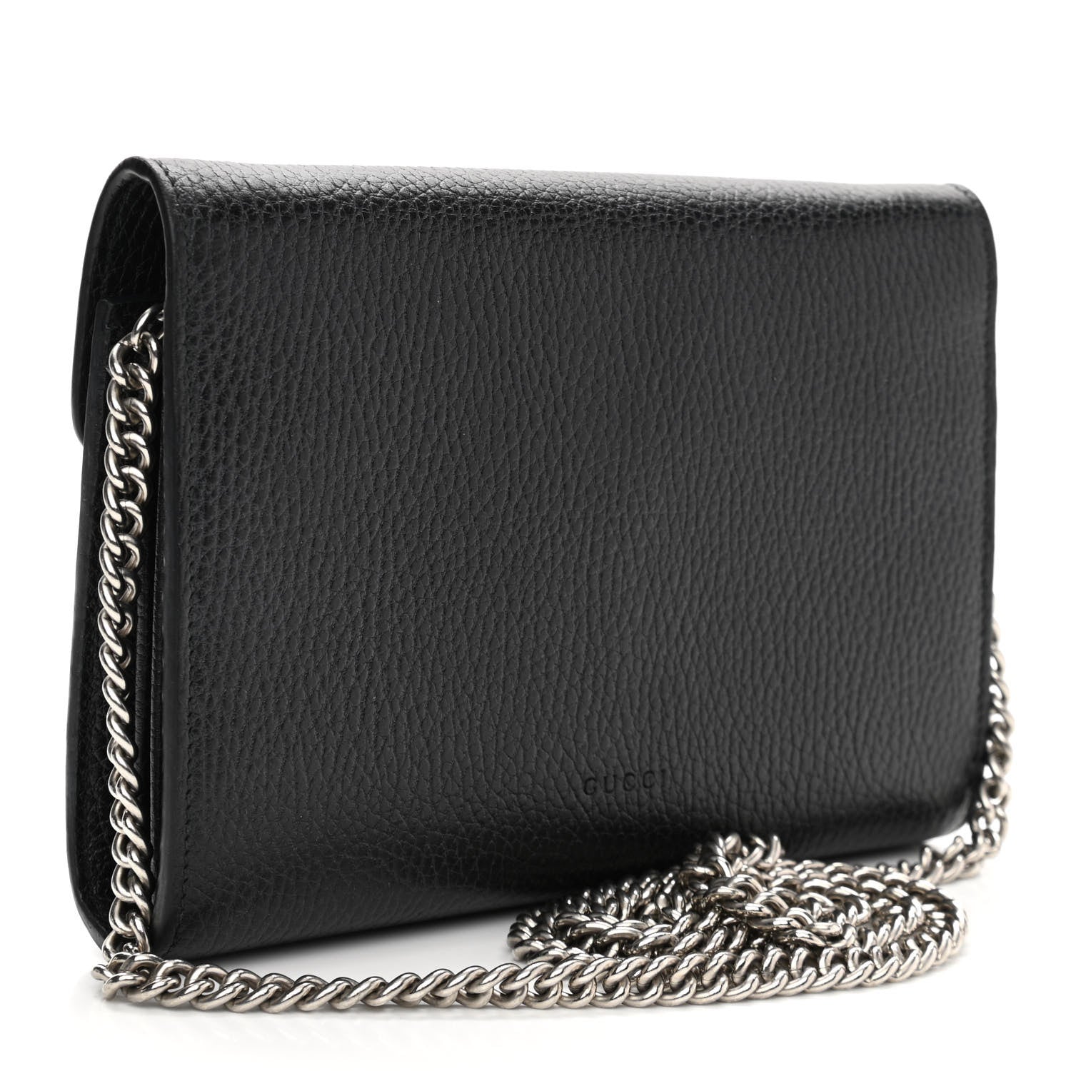 Gucci Calfskin Mini Dionysus Chain Wallet Black 2 of 12