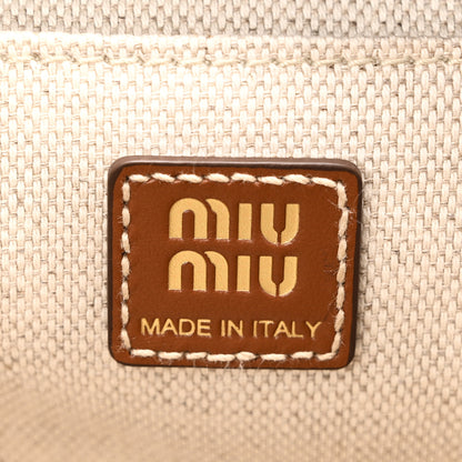 Miu Miu Canapa Soft Calfskin Mini Backpack Aluminum Brandy 6 of 10