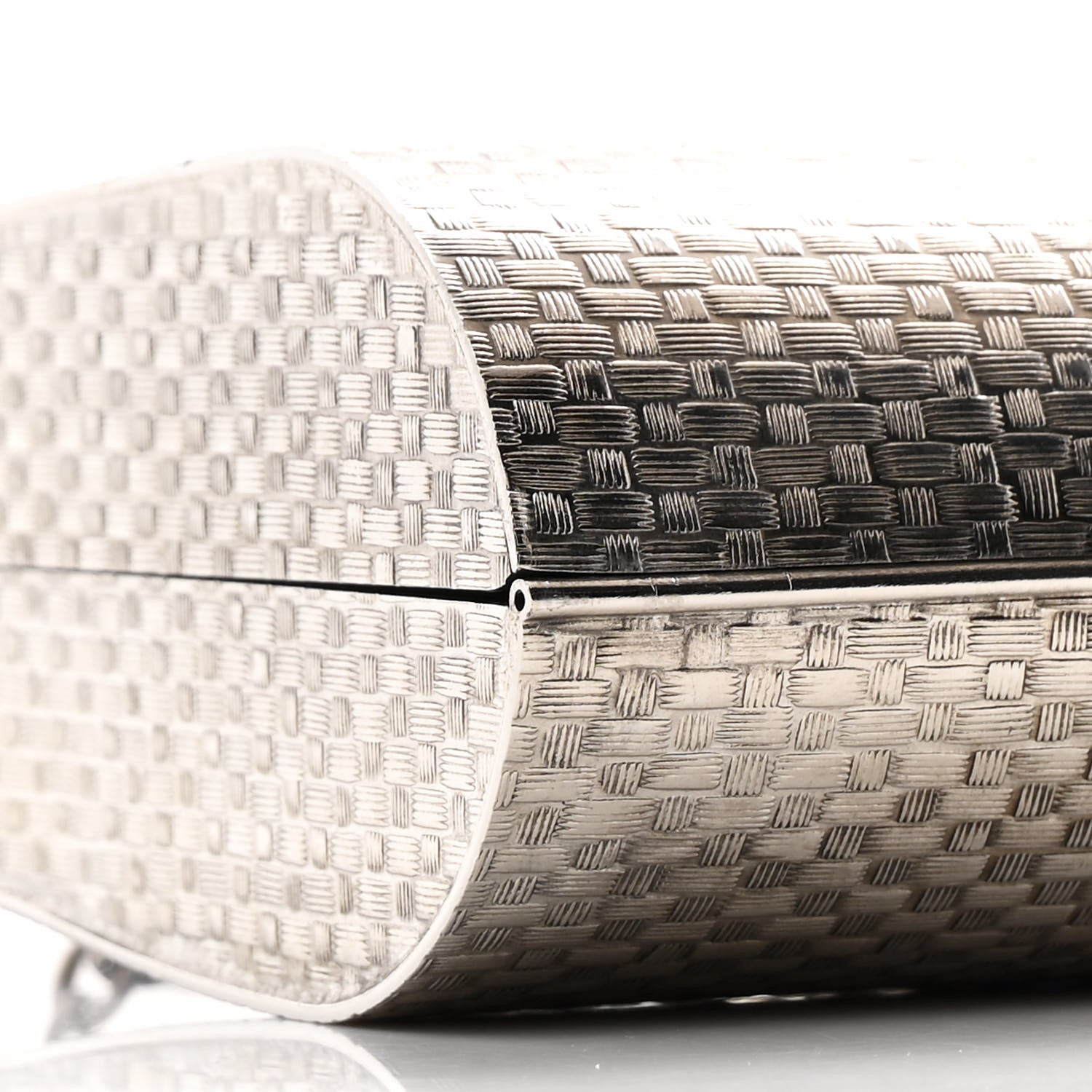 Gucci Metal Crystal Buckle Small Chain Shoulder Bag Silver 1848791