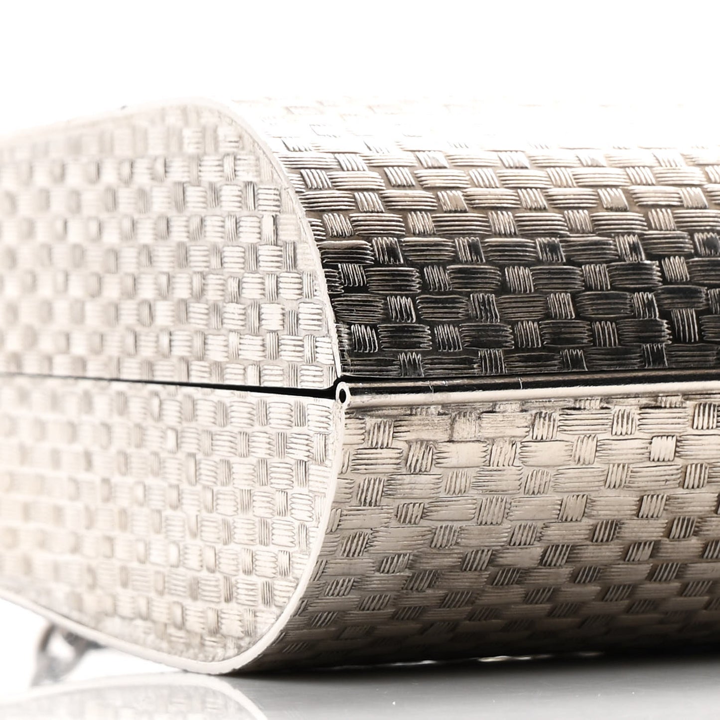 Metal Crystal Buckle Small Chain Shoulder Bag Silver