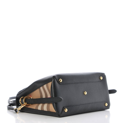 Burberry Derby Calfskin House Check Medium Camberley Black 4 of 11