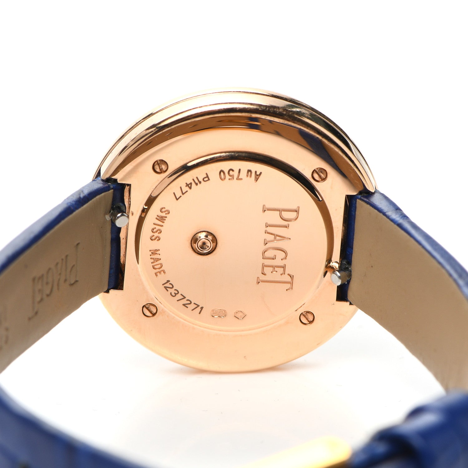 Piaget 18K Rose Gold Alligator Diamond Bezel 34mm Possession Quartz Watch 4 of 5