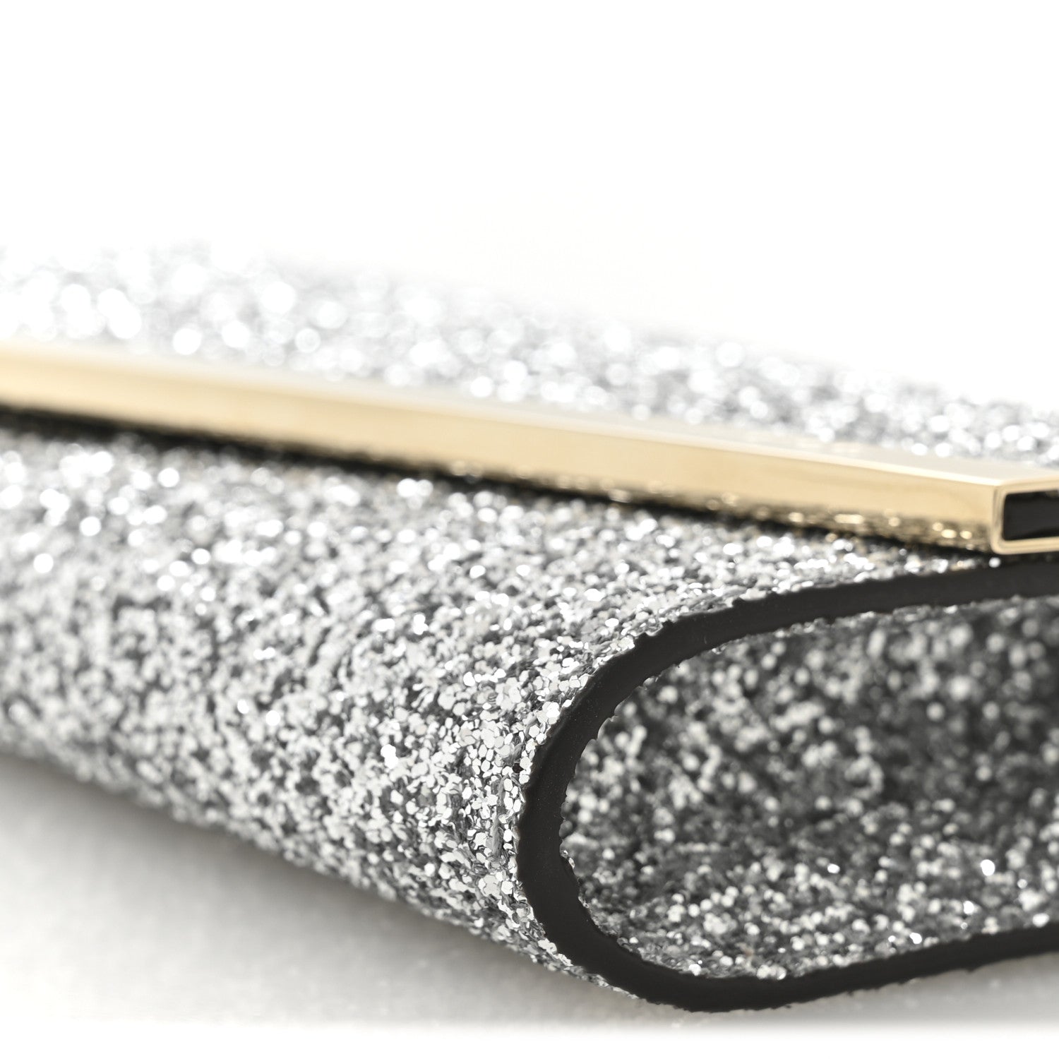 Jimmy Choo Glitter Emmie Clutch Silver 9 of 10