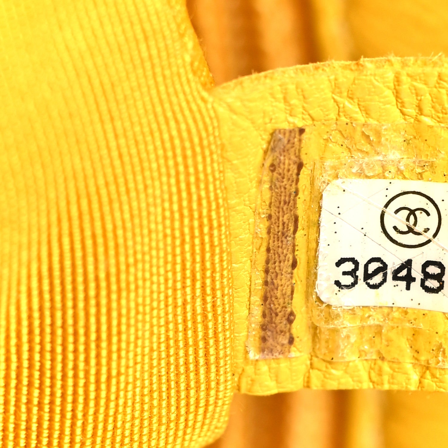 Chanel Shiny Goatskin Quilted Medium Chanel 19 Flap Yellow 7 of 10