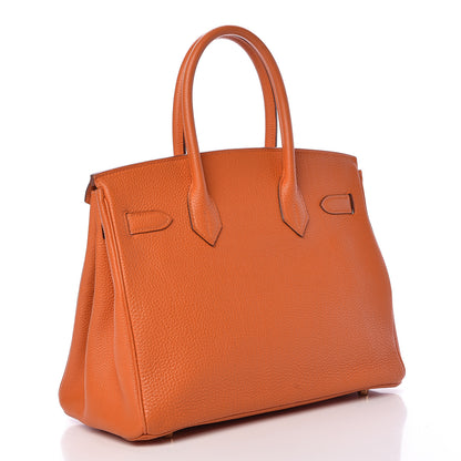 Hermes Togo Birkin 30 Orange 3 of 38