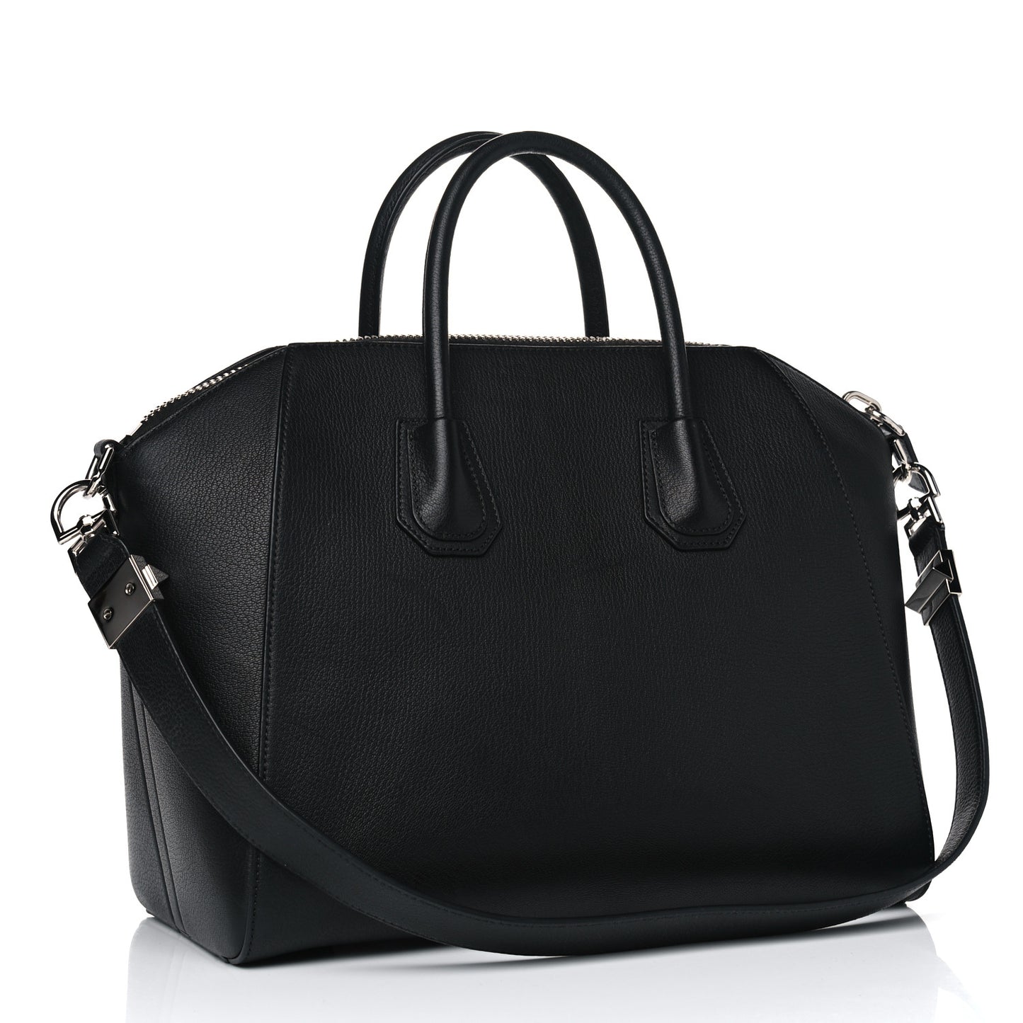 Sugar Goatskin Medium Antigona Black