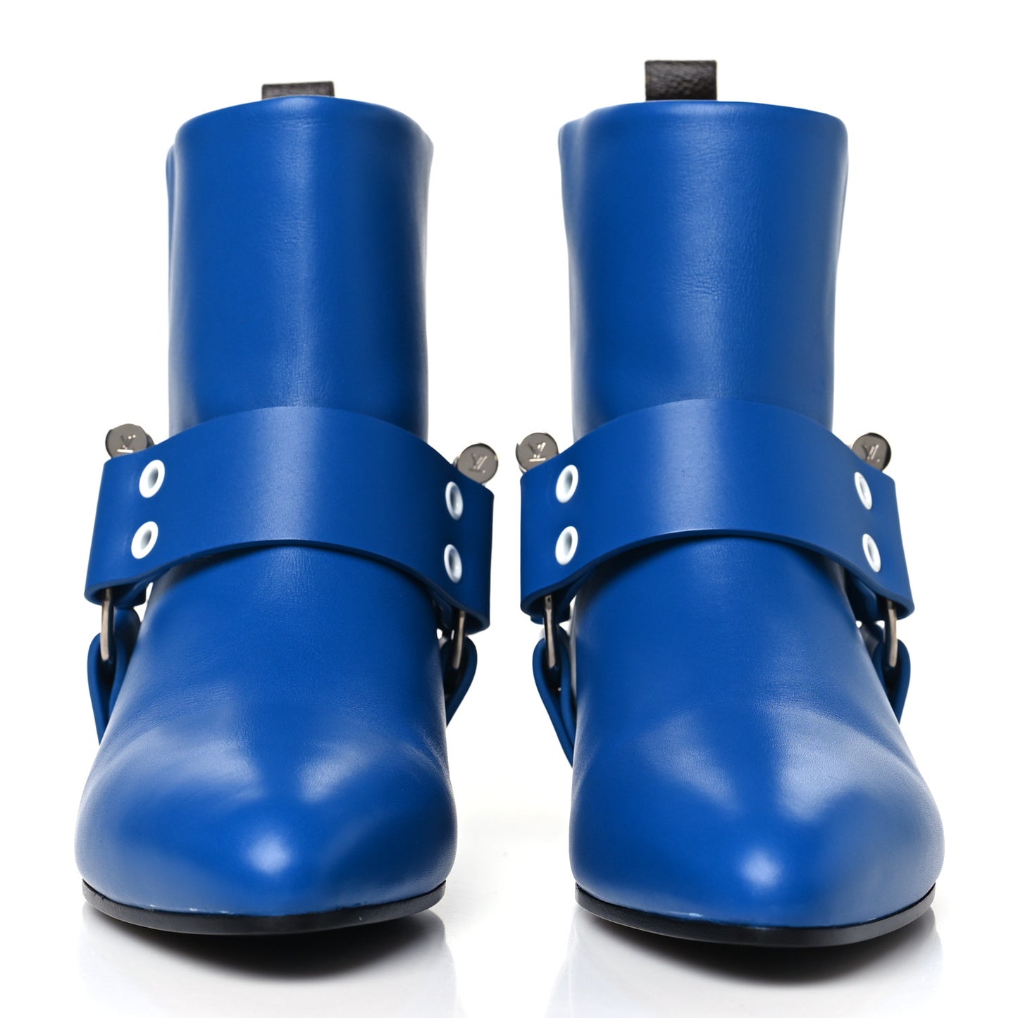 Calfskin Rhapsody Ankle Boots 40 Blue