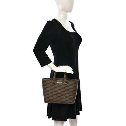 Balenciaga Coated Canvas BB Monogram Small Signature East West Shopper Bag Beige Brown 2 of 9