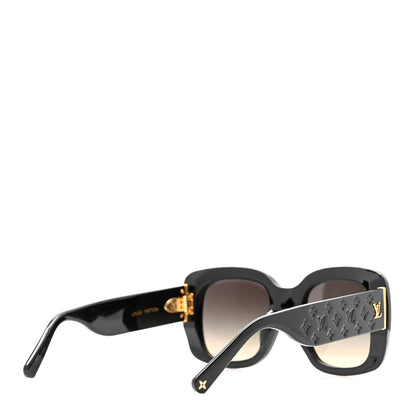 Louis Vuitton Acetate LV Empreinte Square Sunglasses Z1611E Black 4 of 7