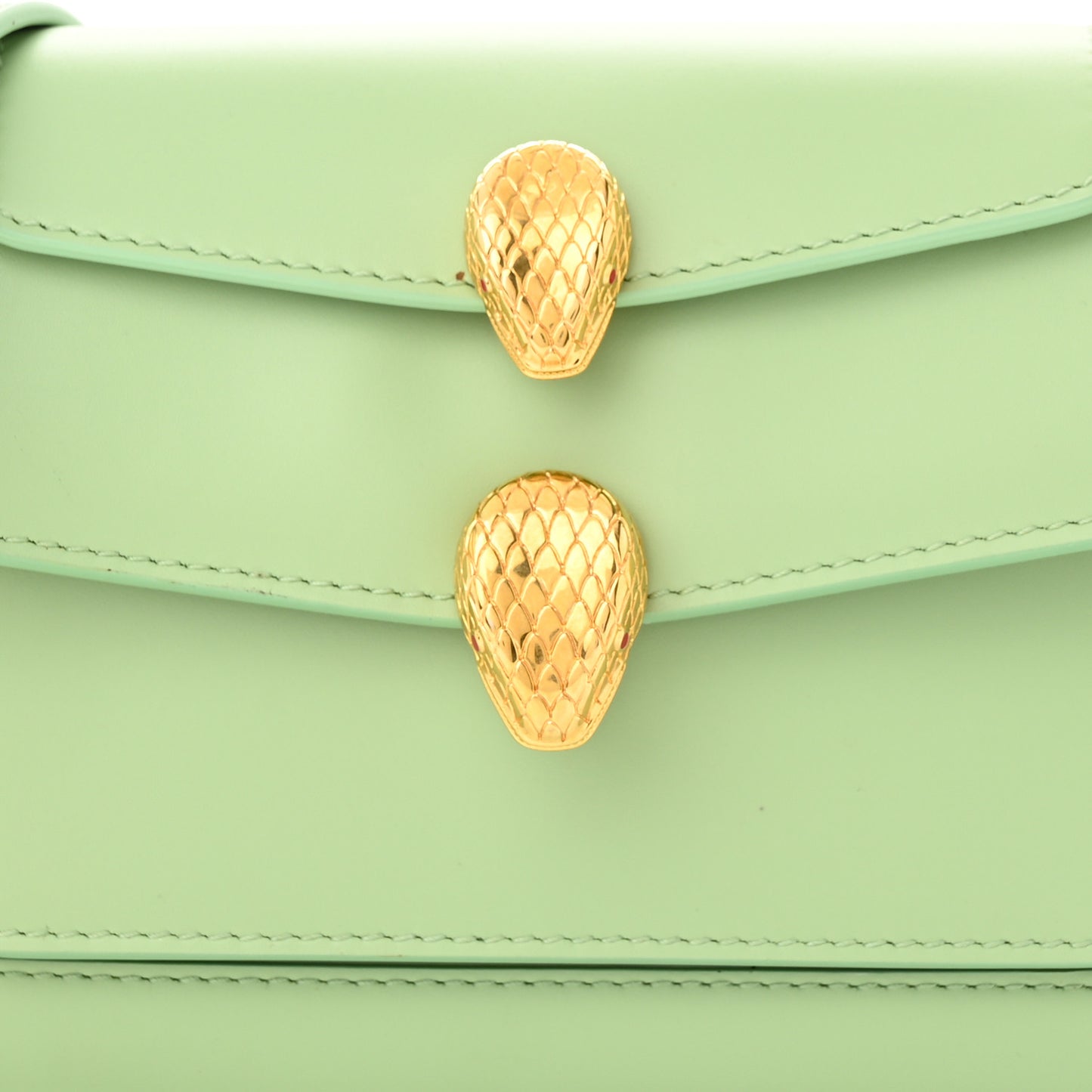 x ALEXANDER WANG Calfskin Serpenti Top Handle Belt Bag Light Green