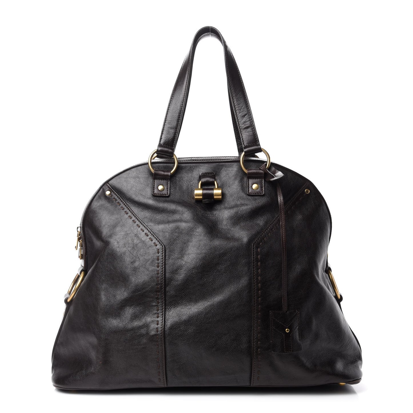 Calfskin Oversized Muse Brown