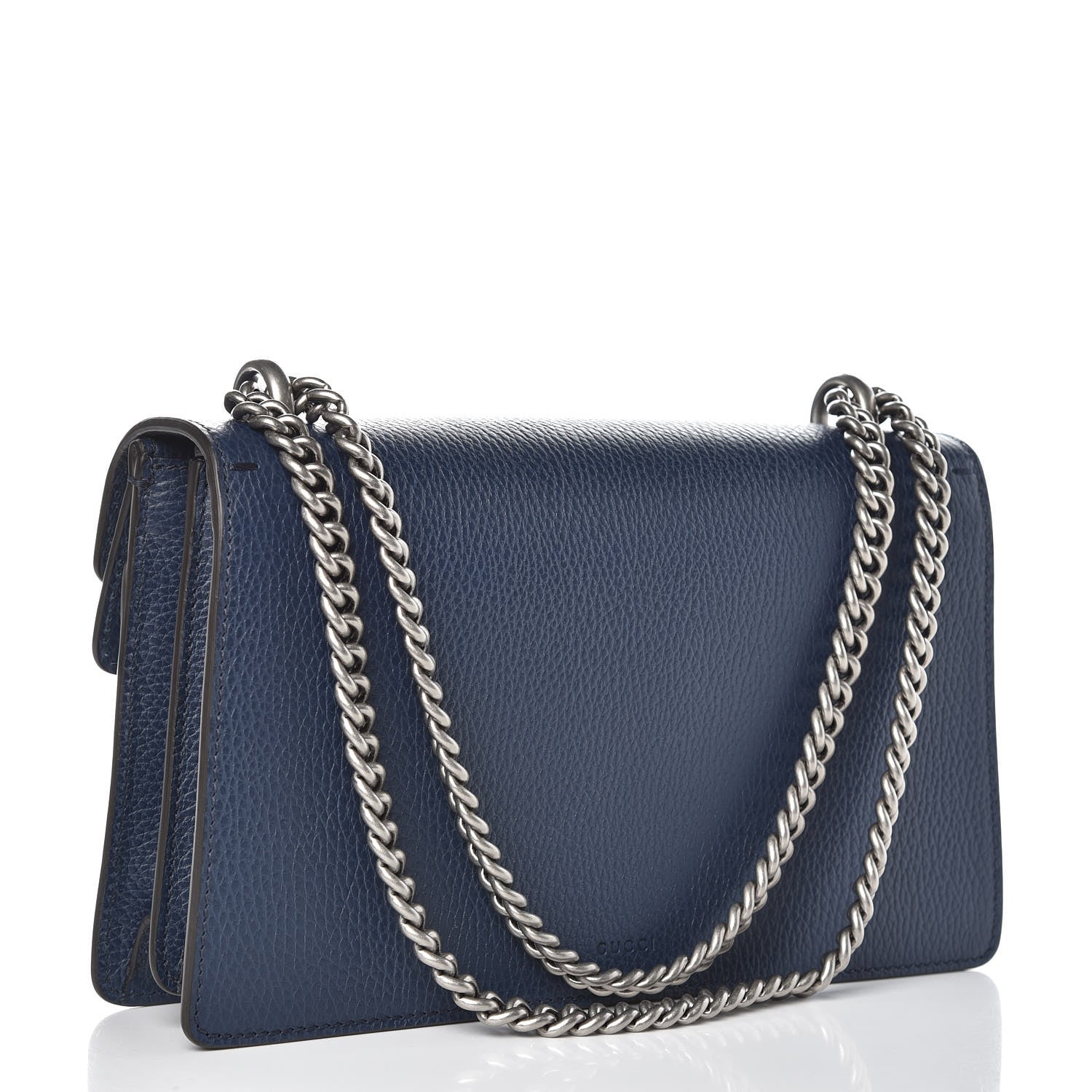 Gucci Dollar Calfskin Crystal Small Dionysus Shoulder Bag Blue Agata Montana Sapphire 3 of 10