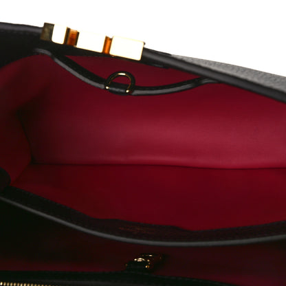 Louis Vuitton Taurillon Capucines PM Black 5 of 8