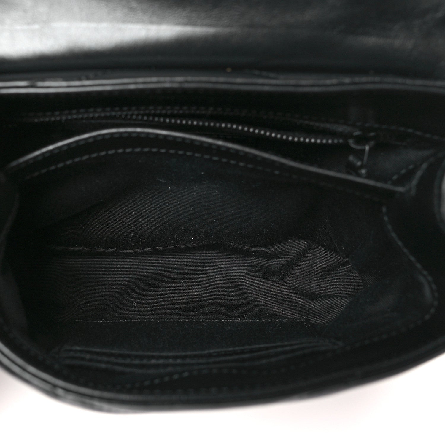 Saint Laurent Calfskin Y Quilted Monogram Monochrome Toy Loulou Crossbody Bag Black 5 of 11