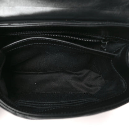Saint Laurent Calfskin Y Quilted Monogram Monochrome Toy Loulou Crossbody Bag Black 5 of 11