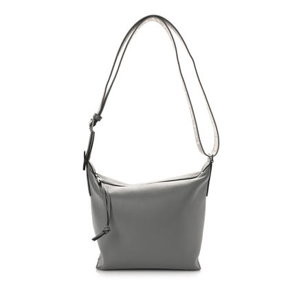 Loewe Supple Smooth Calfskin Jacquard Cubi Crossbody Bag Asphalt Grey 1 of 8