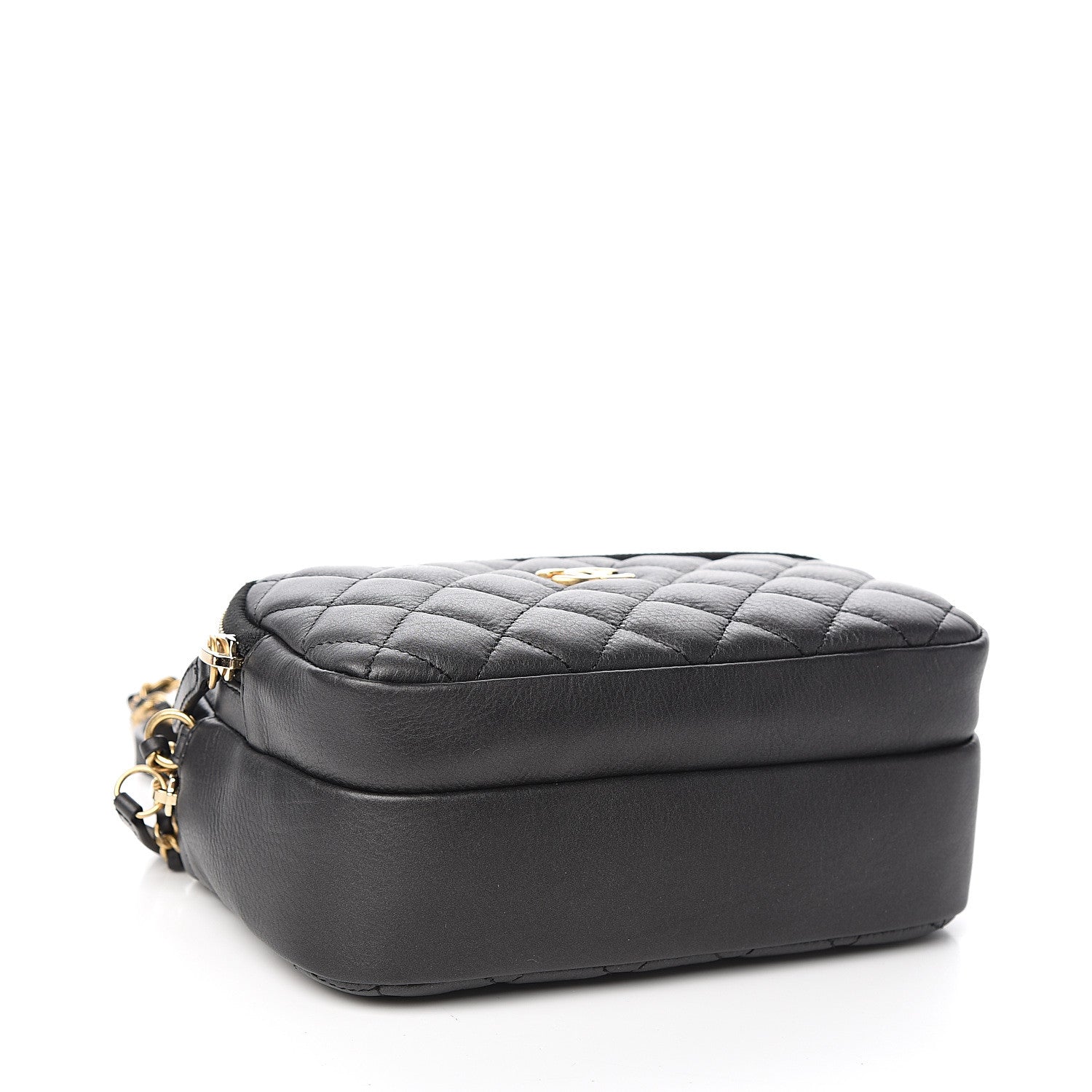 Chanel Calfskin Quilted Day Trips Camera Case Black 3 of 11