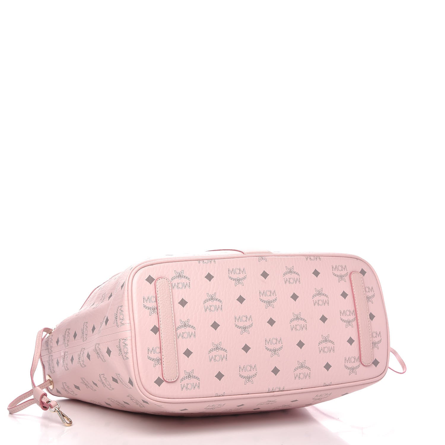 MCM Visetos Medium Liz Reversible Shopper Tote Powder Pink 5 of 10