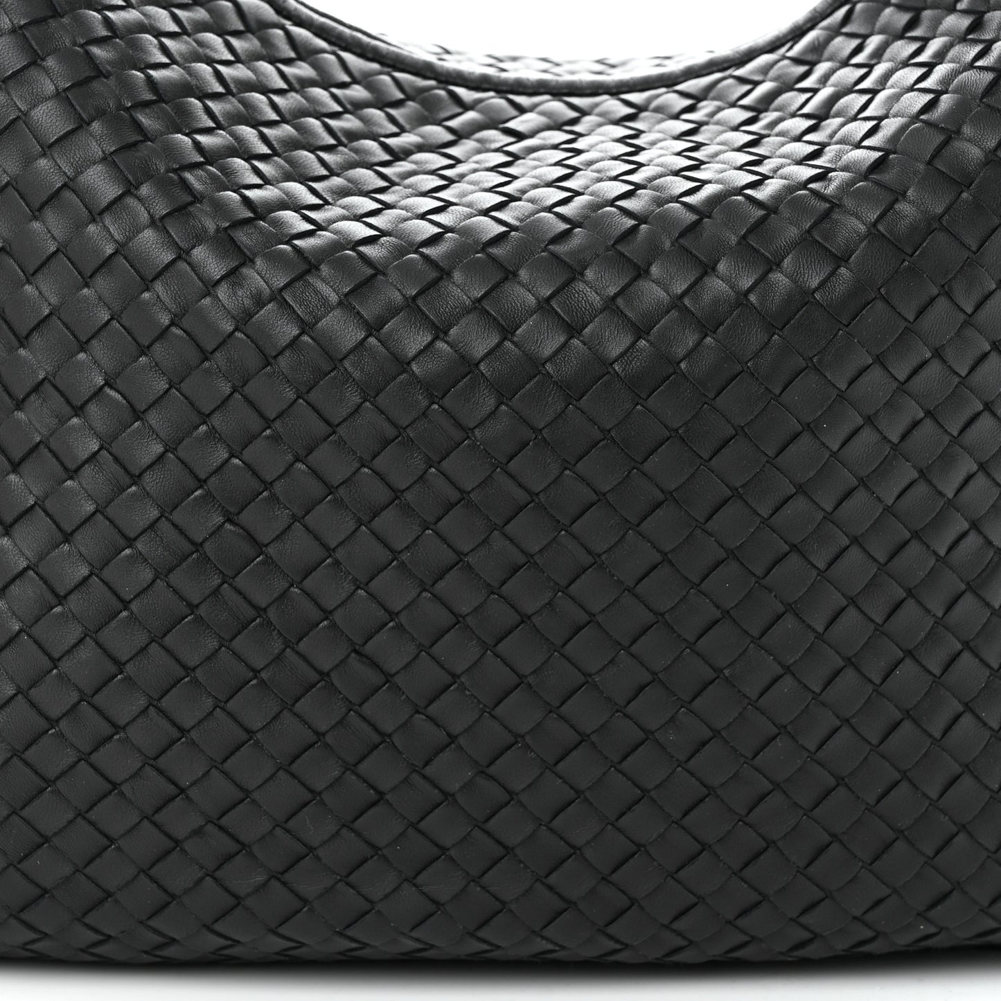 Nappa Intrecciato Large Veneta Hobo Black