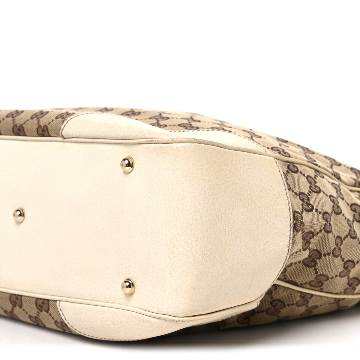 Gucci Monogram Bamboo Tote Off White 10 of 11