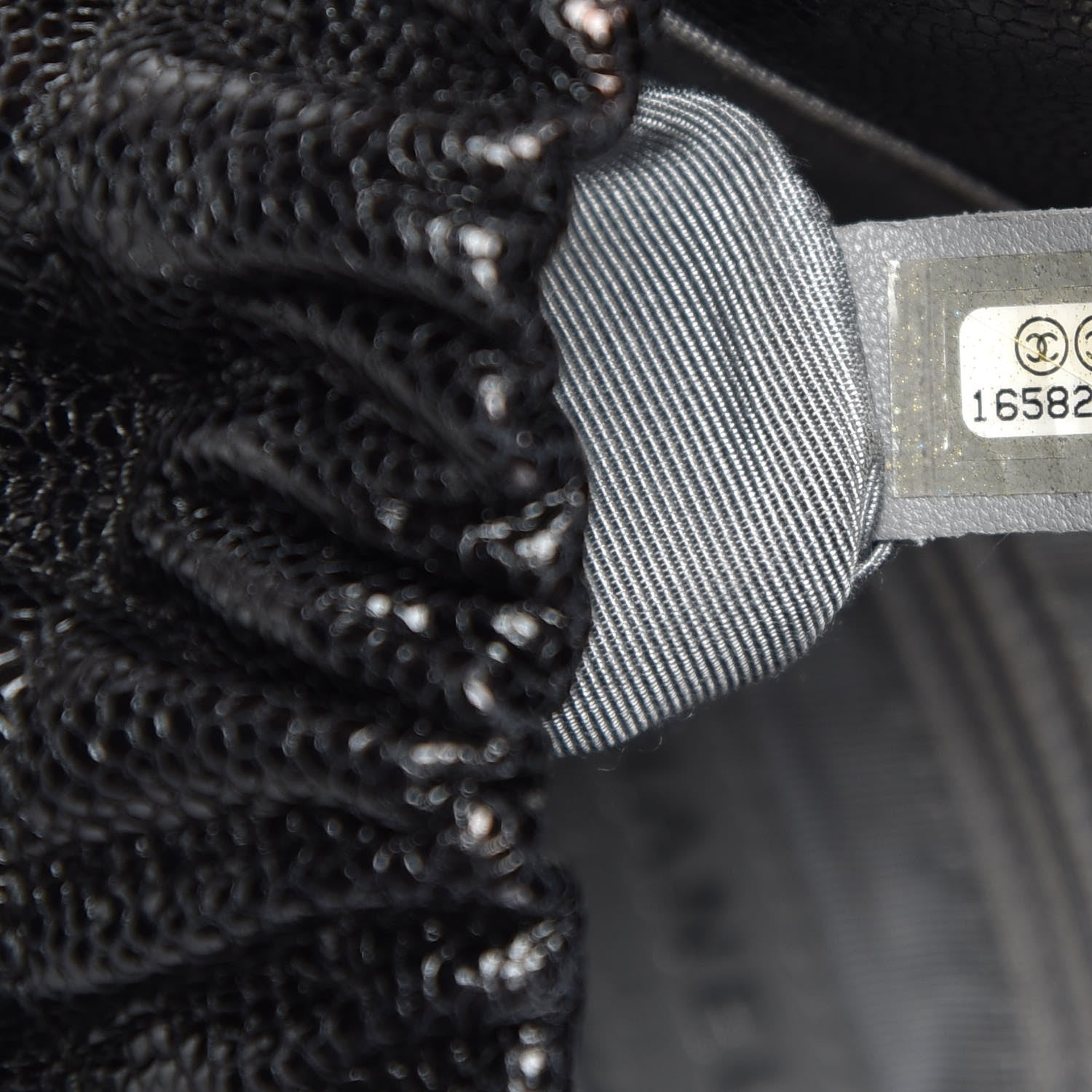 Chanel Caviar Quilted Medium Elastic Flap Black 7 of 10