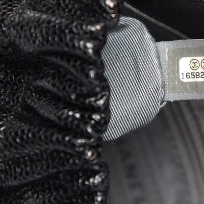 Chanel Caviar Quilted Medium Elastic Flap Black 7 of 10