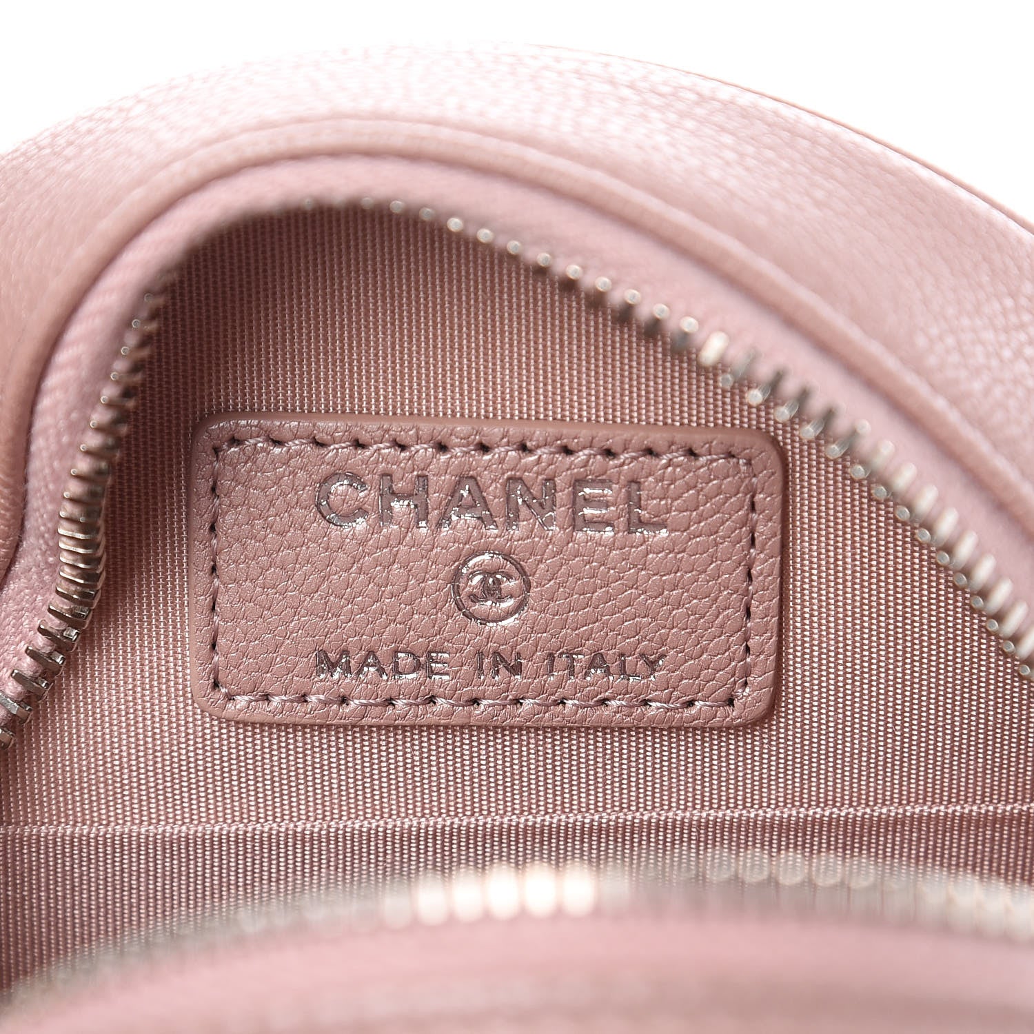 Chanel Goatskin Camellia Quilted Round Clutch With Chain Light Pink 5 of 8