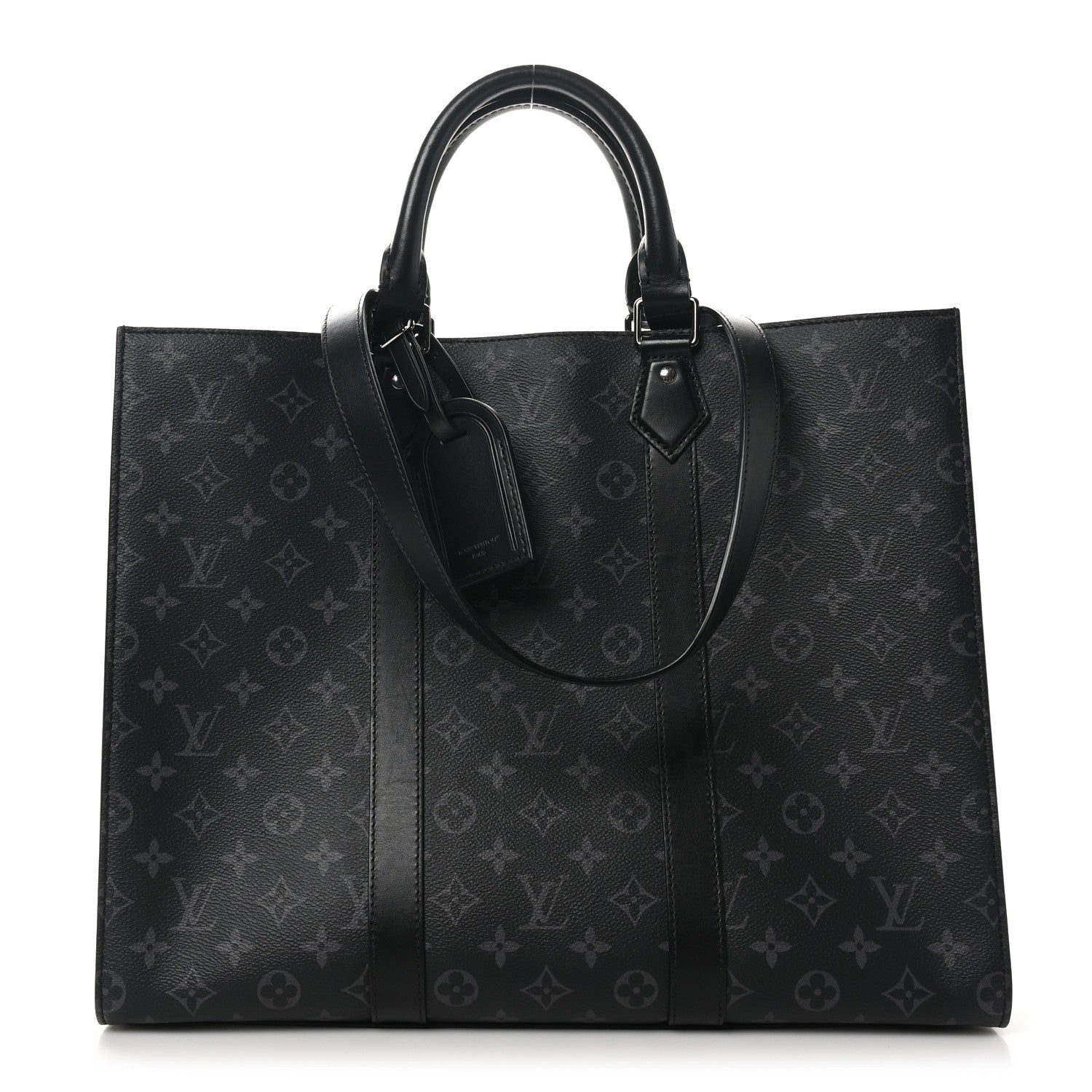 Louis Vuitton Monogram Eclipse Sac Plat 24H 1 of 9