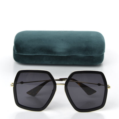 Gucci Acetate Oversize Square Frame GG0106S Sunglasses Black 8 of 8