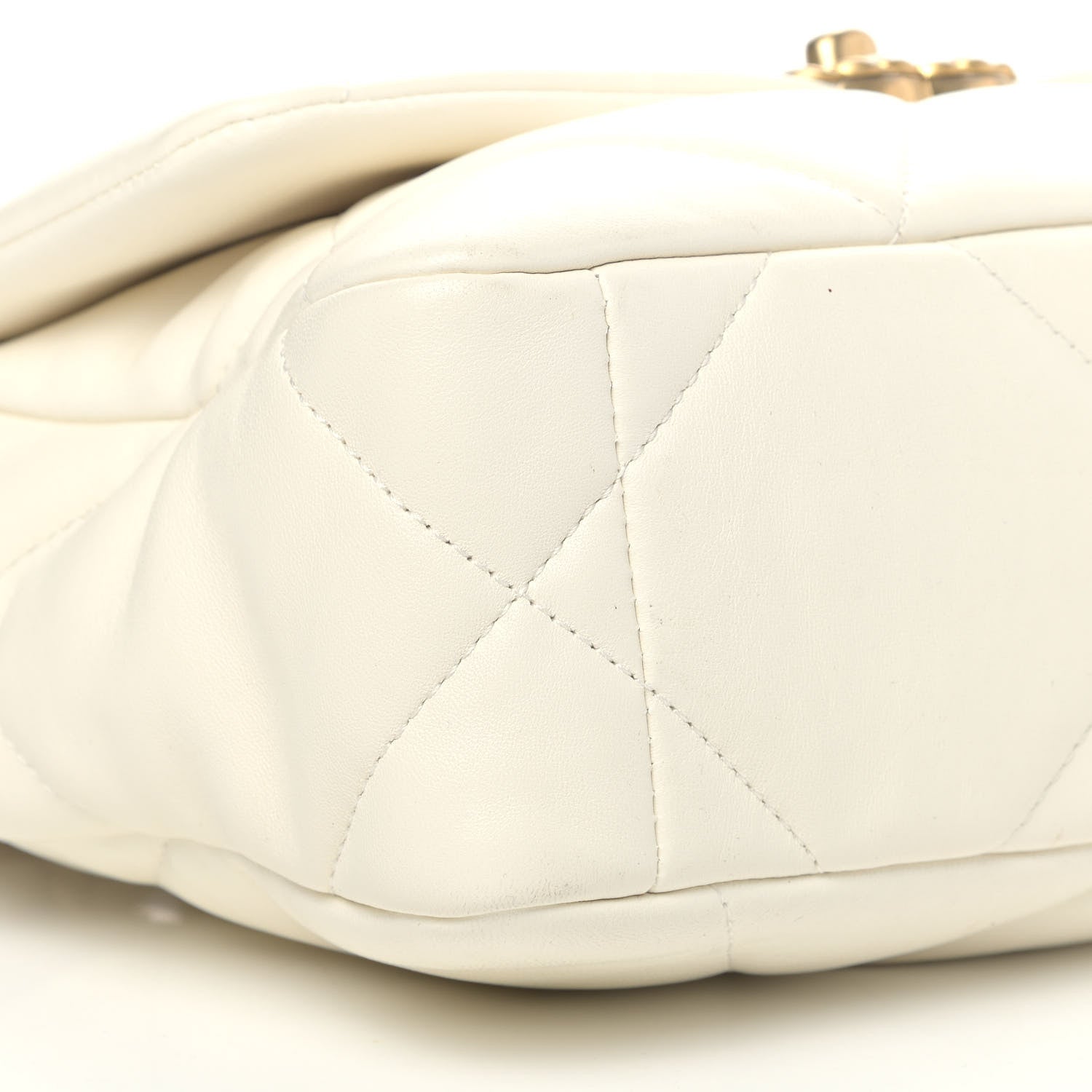 Chanel Lambskin Quilted Medium Chanel 19 Flap White 8 of 9