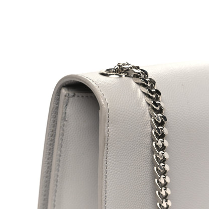 Saint Laurent Grain De Poudre Medium Classic Monogram Kate Satchel Souris 12 of 14