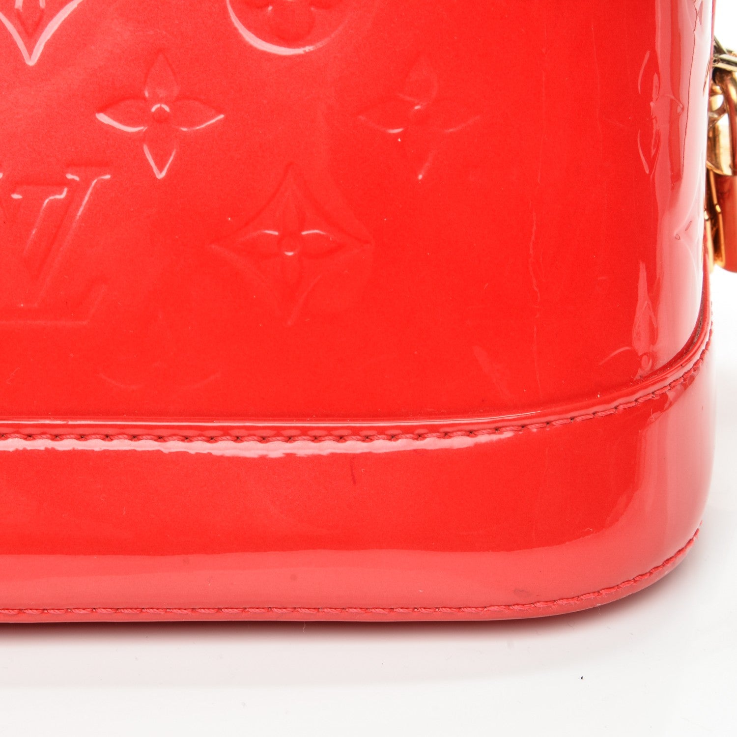 Louis Vuitton Vernis Alma GM Rouge Grenadine 11 of 12