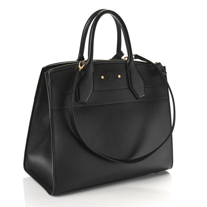 Louis Vuitton Veau Satin City Steamer GM Black 3 of 9