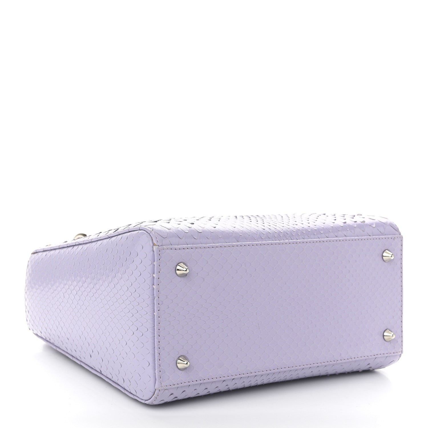 Christian Dior Snakeskin Medium Lady Dior Lilas 4 of 10