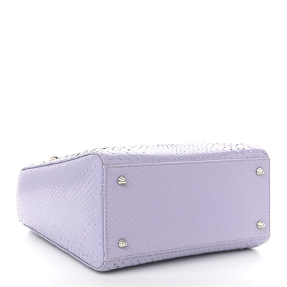 Christian Dior Snakeskin Medium Lady Dior Lilas 4 of 10
