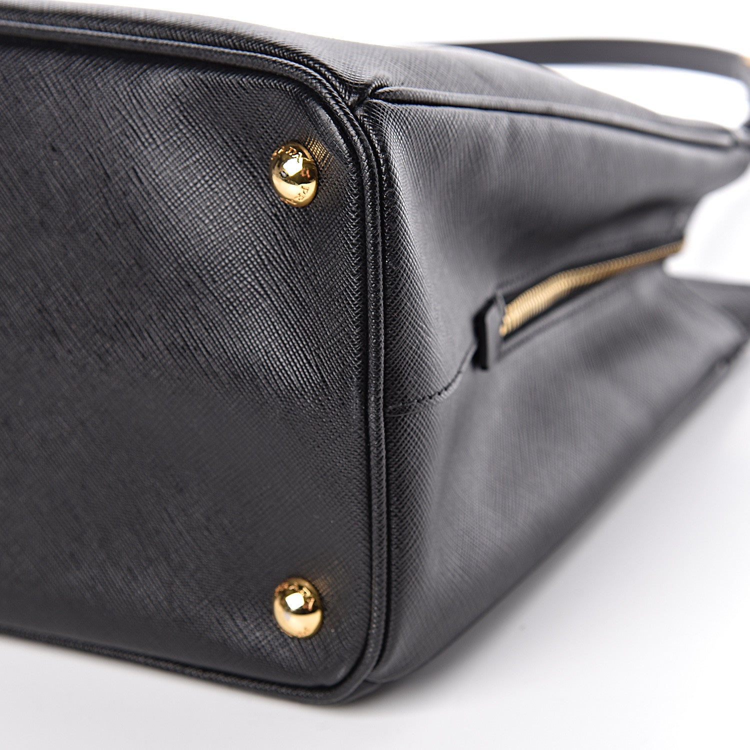 Prada Saffiano Lux Large Top Handle Open Tote Black 11 of 11