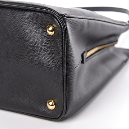 Prada Saffiano Lux Large Top Handle Open Tote Black 11 of 11