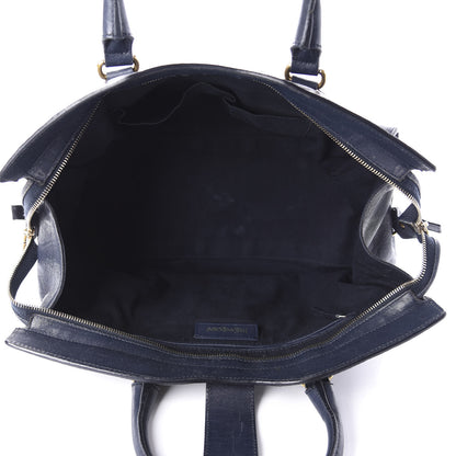 Saint Laurent Sheepskin Medium Cabas ChYc Navy 5 of 11
