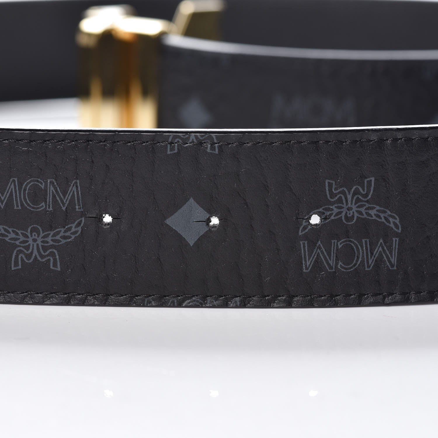 MCM Saffiano Visetos Reversible Belt Black 7 of 8