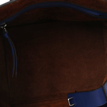 Celine Grained Calfskin Medium Phantom Luggage Indigo 5 of 9