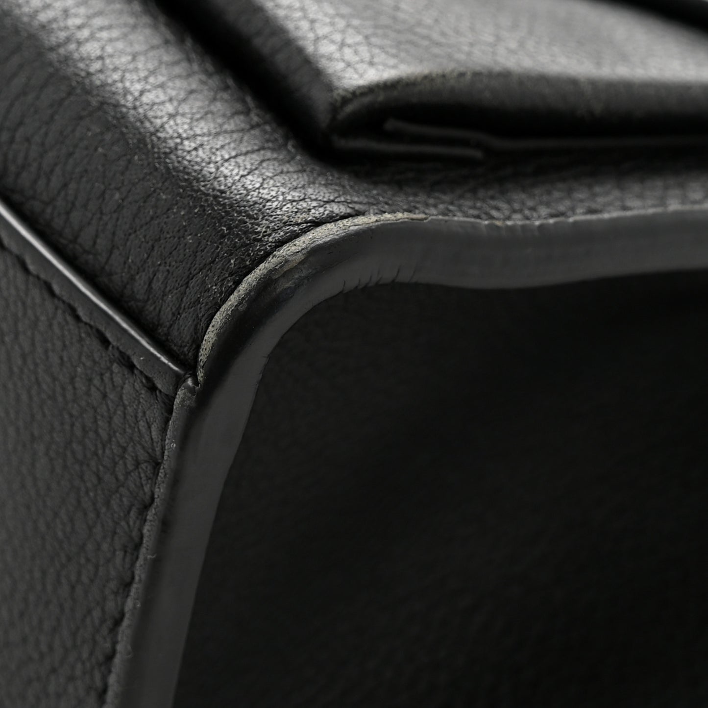 Soft Calfskin My Lockme Chain Bag BB Black