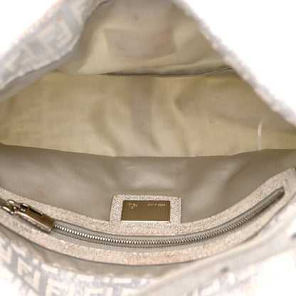 Fendi Metallic Zucchino Baguette Silver 4 of 11