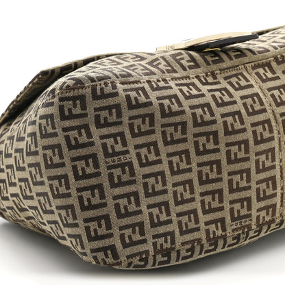 Fendi Zucchino Vitello Mama Baguette Mogano Panna Bruciato 9 of 14
