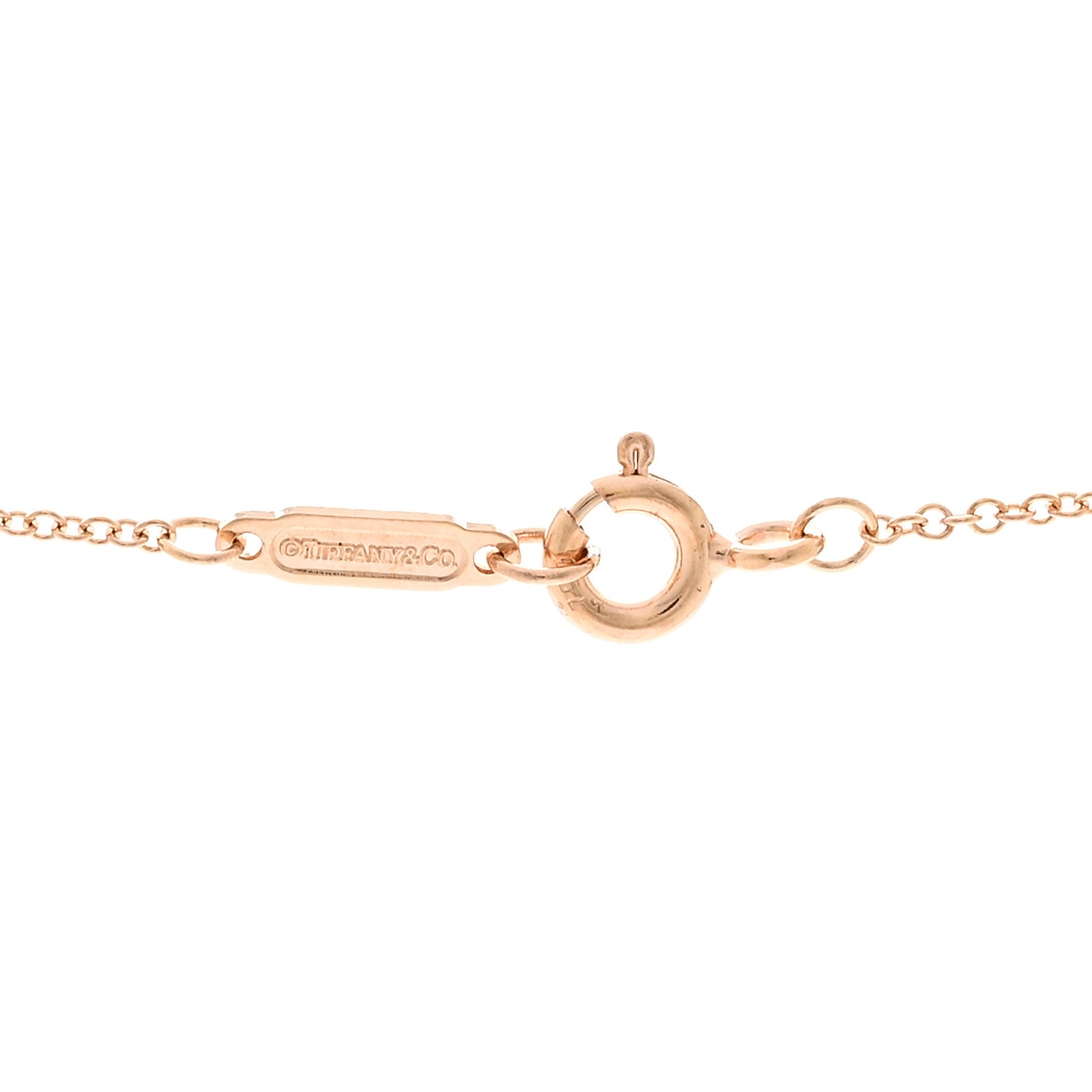 18K Rose Gold Knot Key Pendant Necklace
