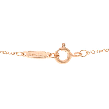Tiffany 18K Rose Gold Knot Key Pendant Necklace 4 of 5