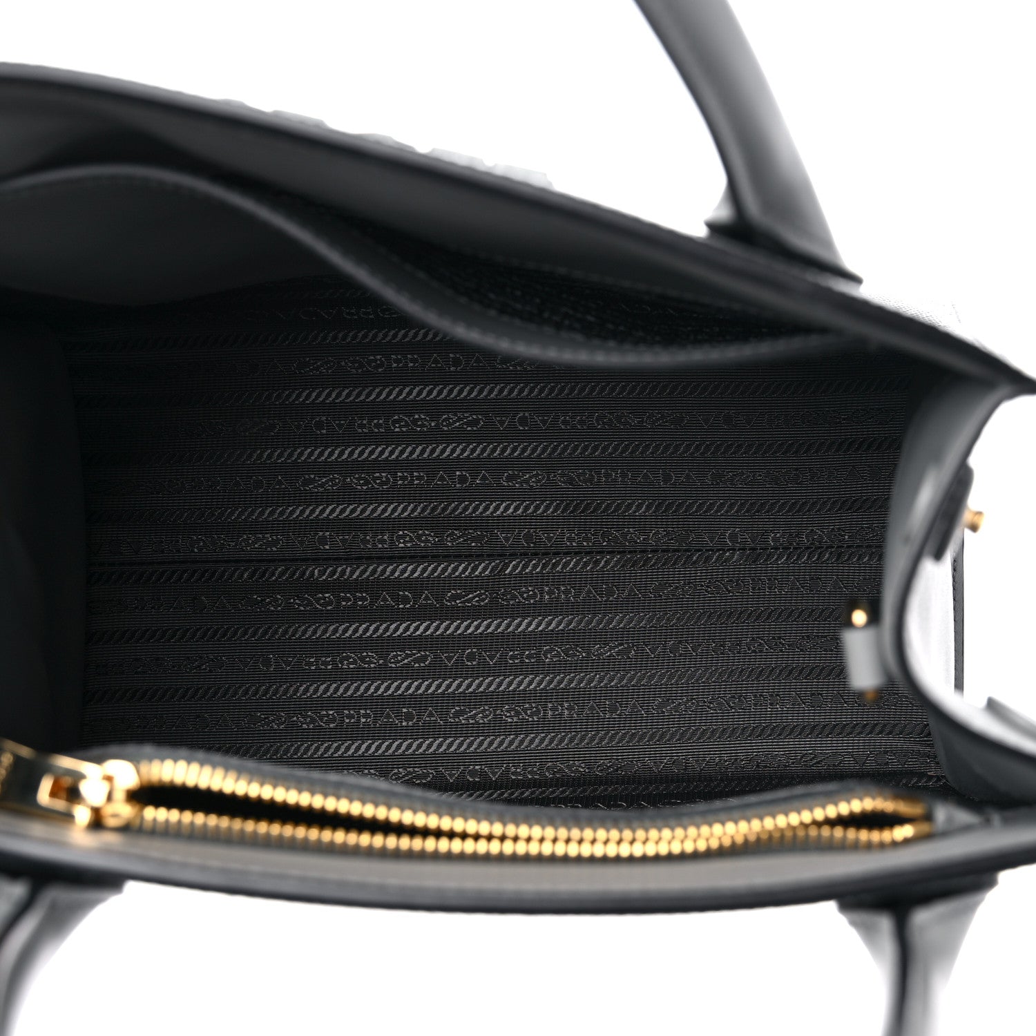 Prada Saffiano Cuir Calfskin Small Monochrome Top Handle Tote Ardesia 5 of 9