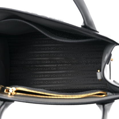 Prada Saffiano Cuir Calfskin Small Monochrome Top Handle Tote Ardesia 5 of 9